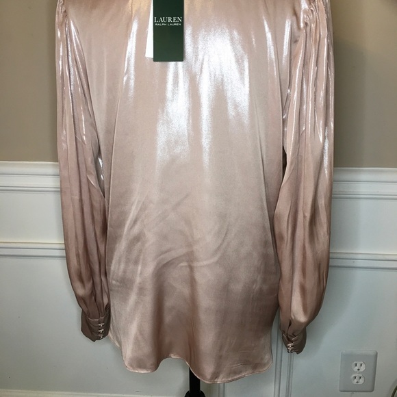 NWT Satin Lauren by Ralph Lauren dress shirt - Picture 2 of 3